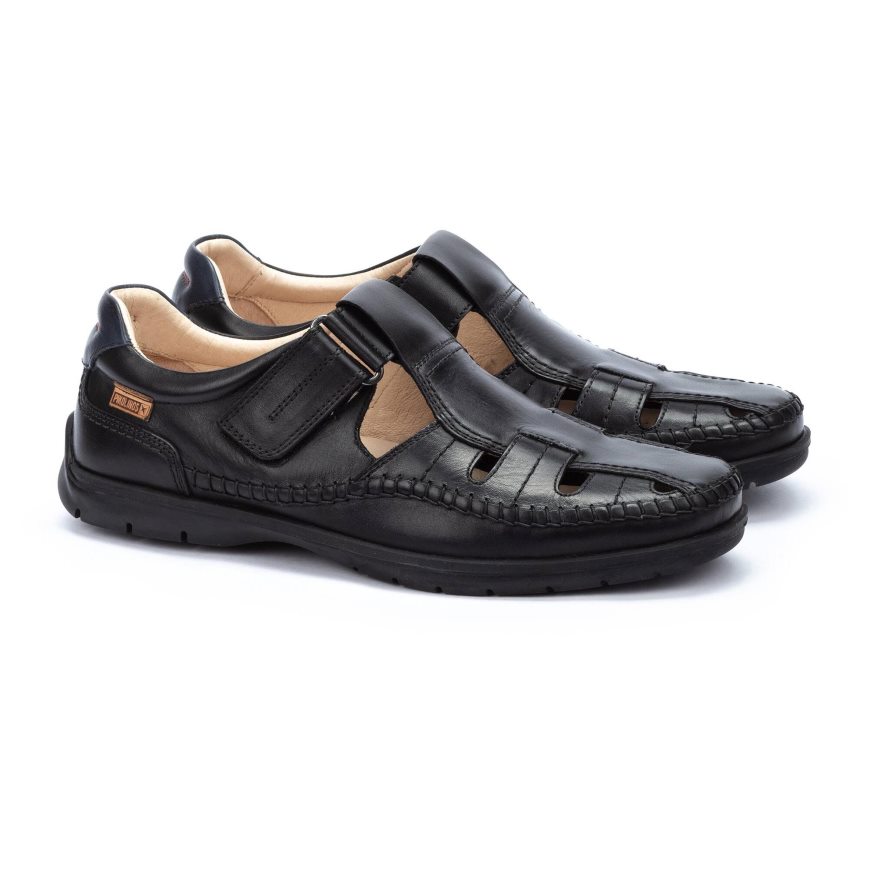 Men's Pikolinos MARBELLA Sandals Black | NZ LQA3987